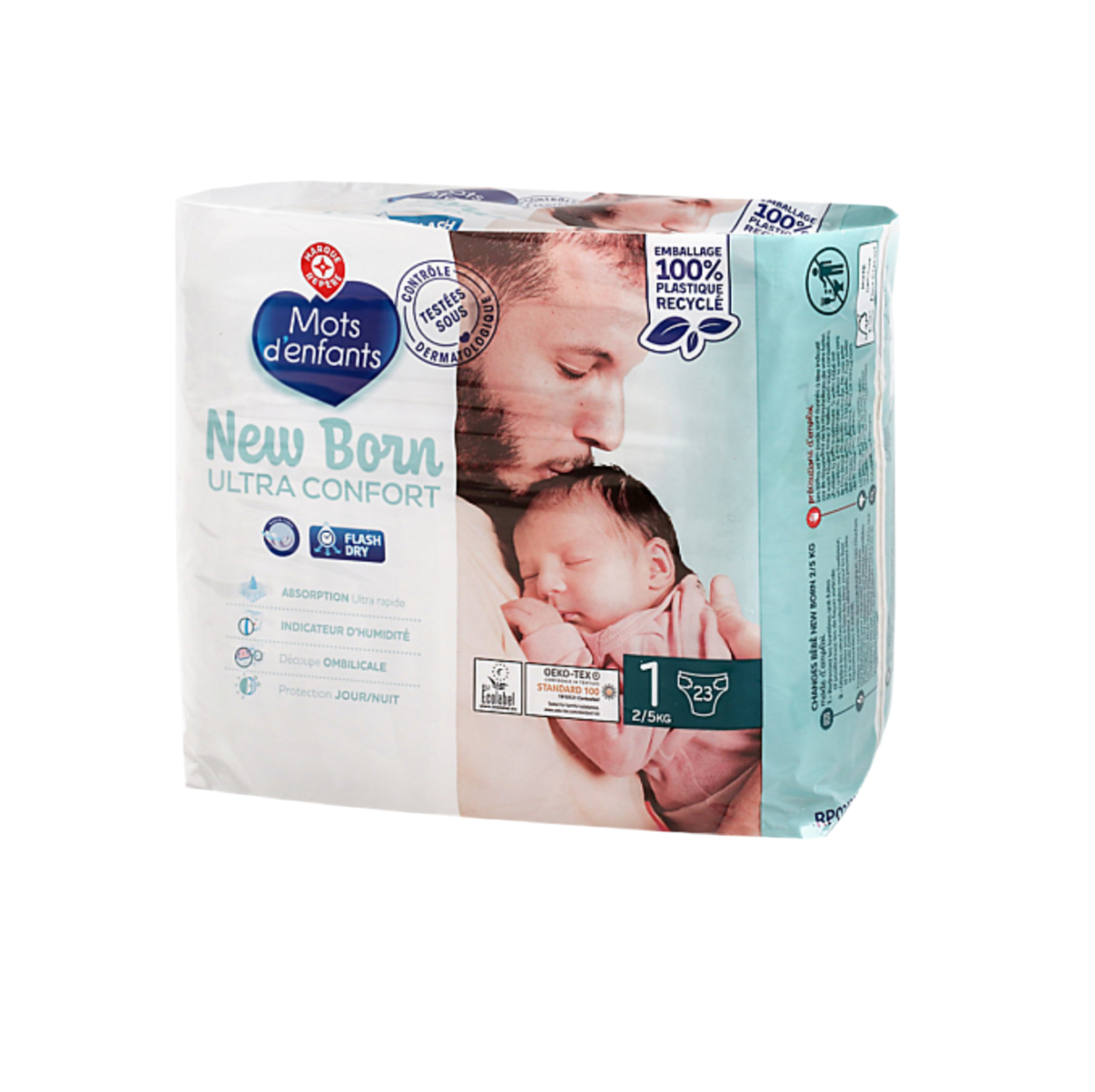 Change bébé Mots d'Enfants Nouveau né T1 2/5kg x23