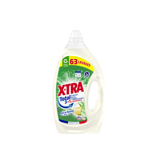 Lessive liquide Xtra Total Savon de Marseille 2.835L x63