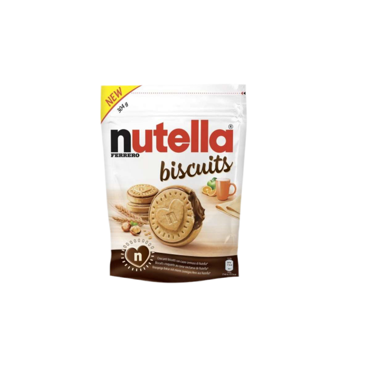 Biscuits Nutella x22 biscuits fourrés - 304g