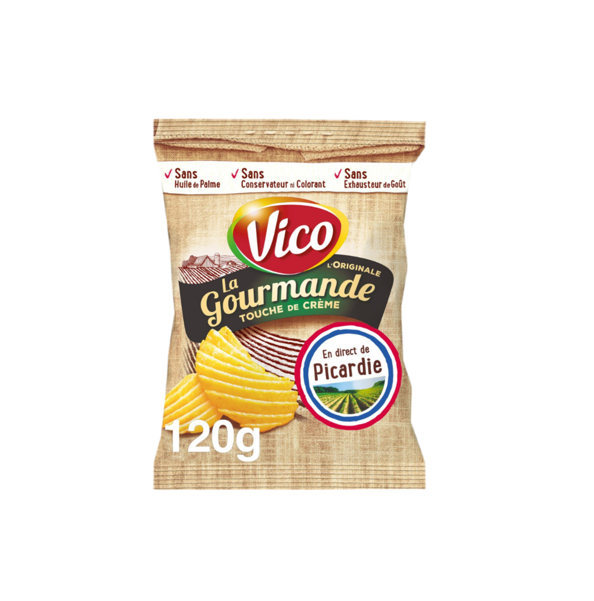 Chips La Gourmande Vico Touche de crème 120g