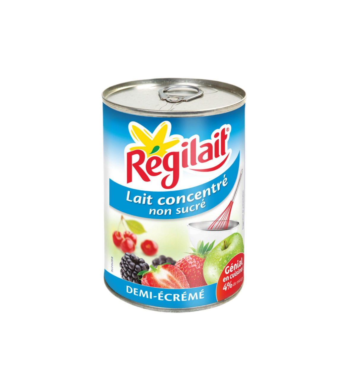 Lait Concentré Regilait Non Sucré, Demie Crème 410g