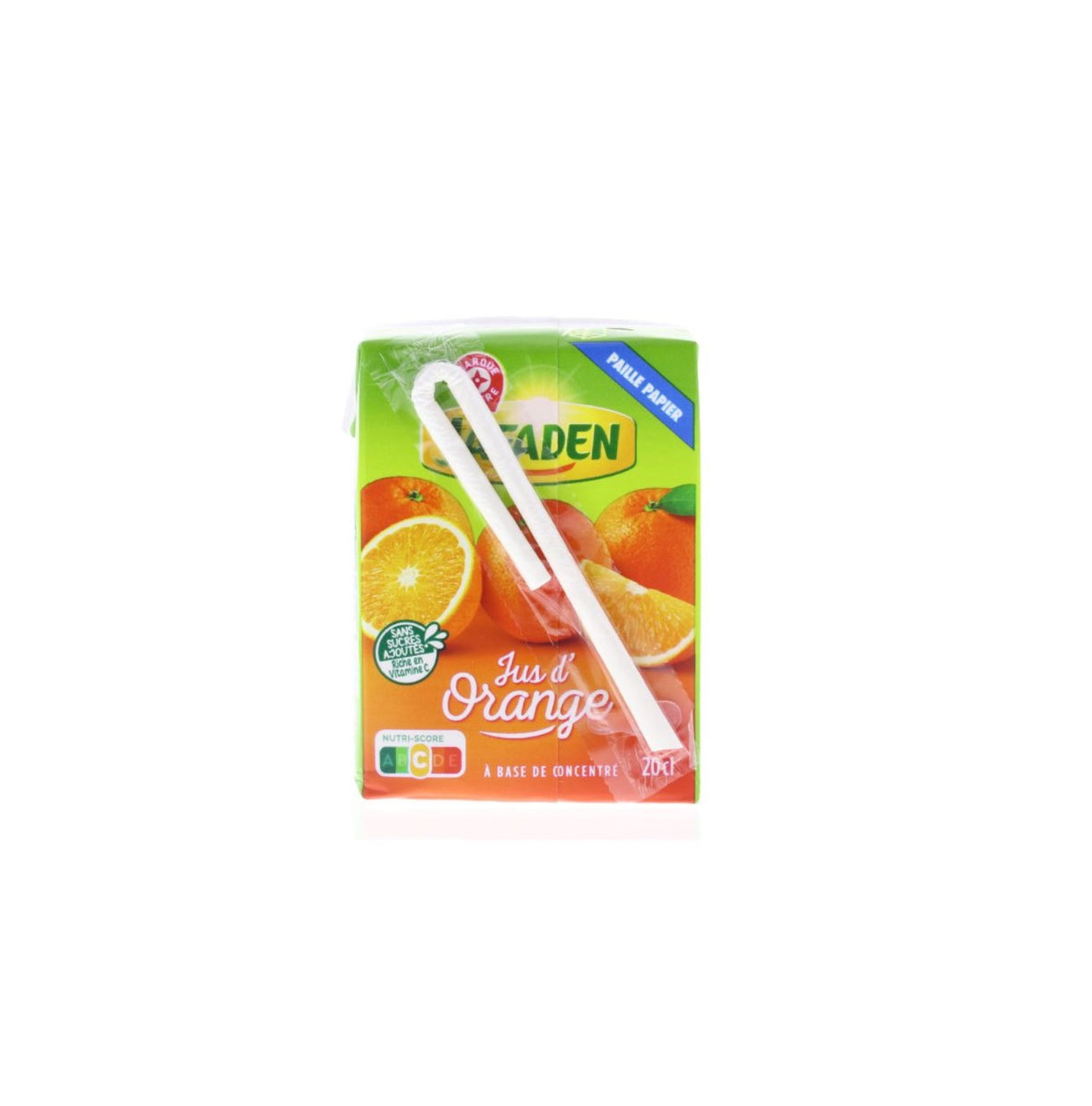 Jus d'orange Jafaden A base de concentré 20 cl