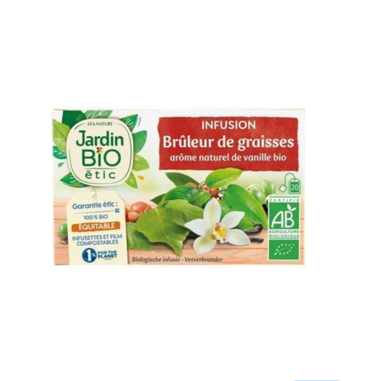 Infusion Jardin Bio bruleur de graisse x20 - 30g