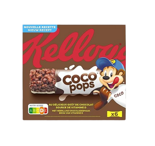 Barres de céréales Coco Pops Kellogg's 6x20g