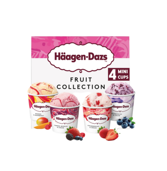 Glâces Mini pots Häagen-Dazs Fruit Collection x4 - 326g