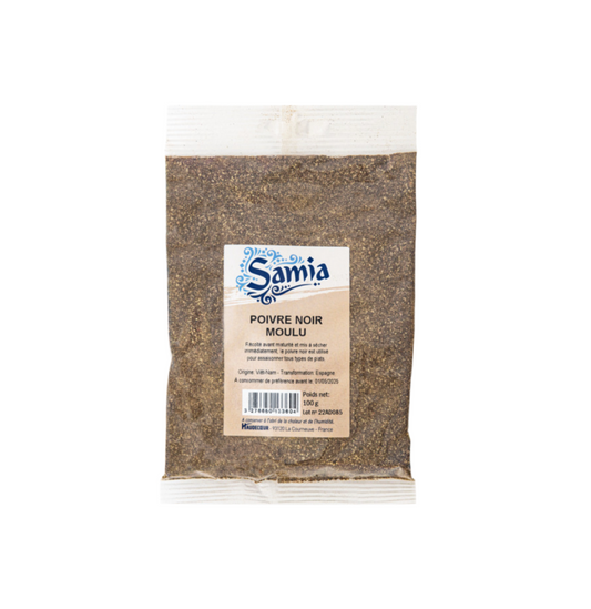 Poivre Noir Moulu Samia 100g