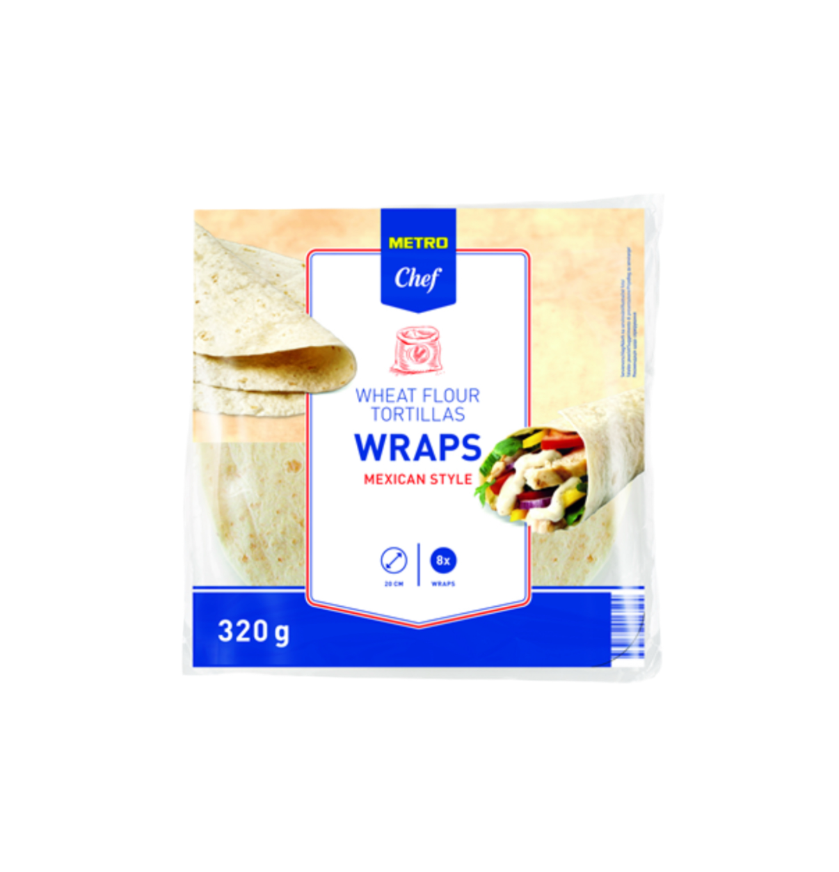 Tortillas 20cm x 8 320g
