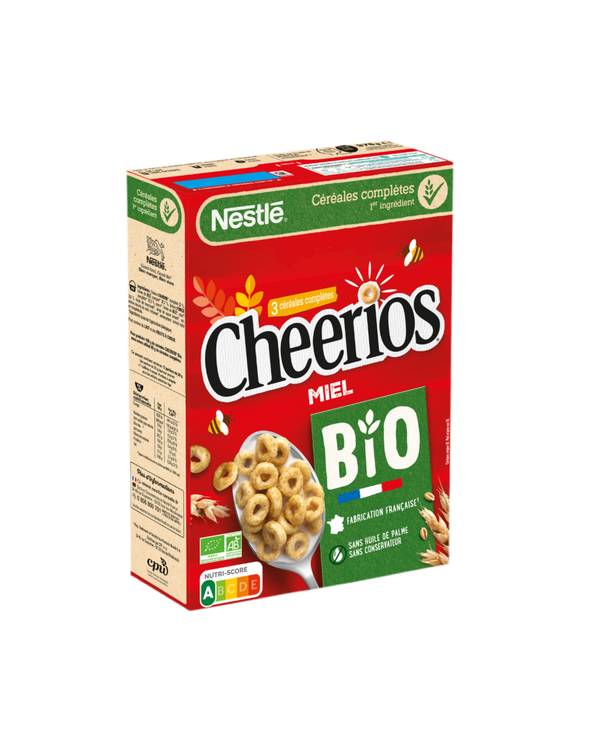 Céréales Cheerios Bio Nestlé Au miel - 375g