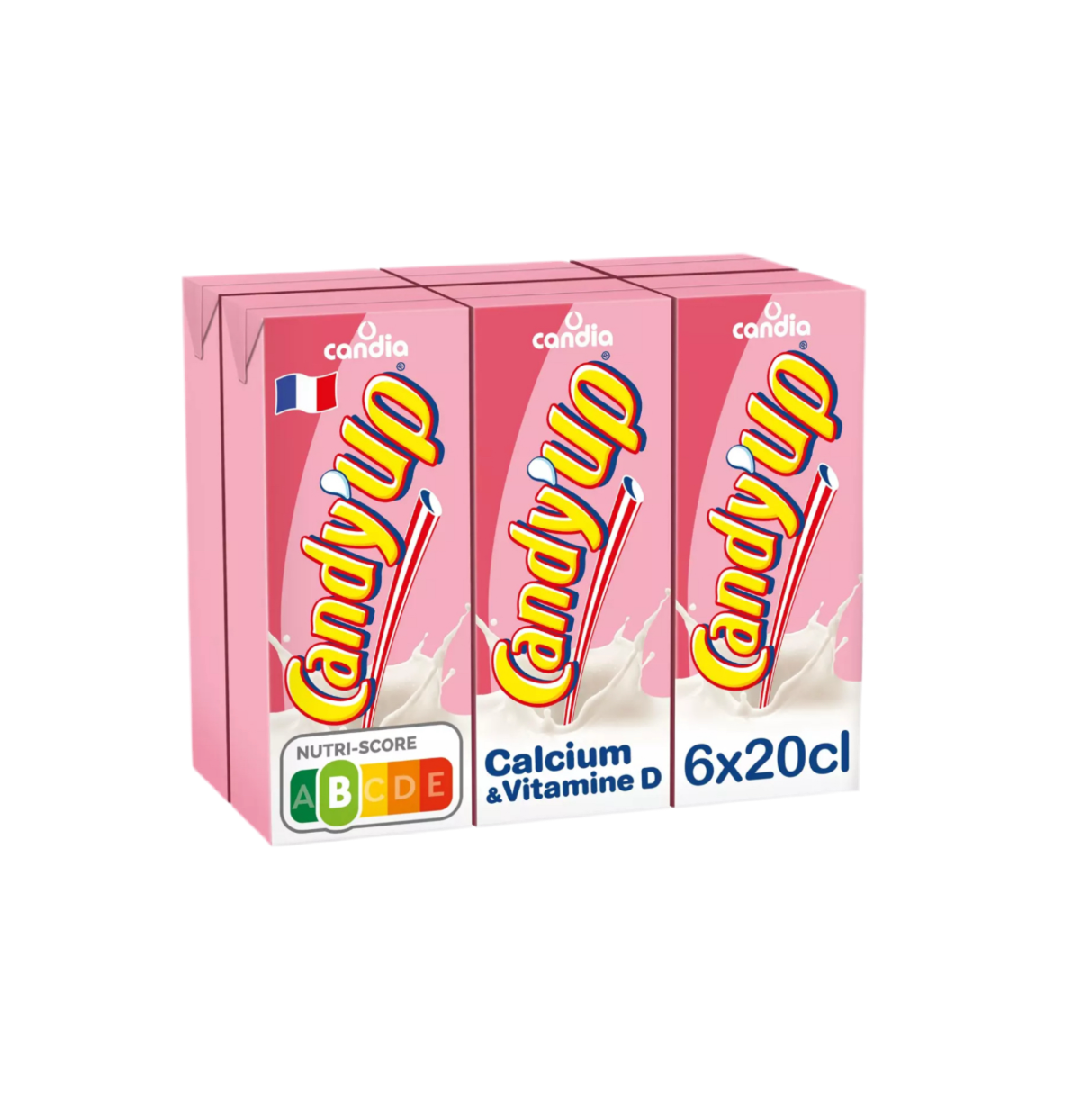 Boisson lactée Candy'UP Fraise 6x20cl