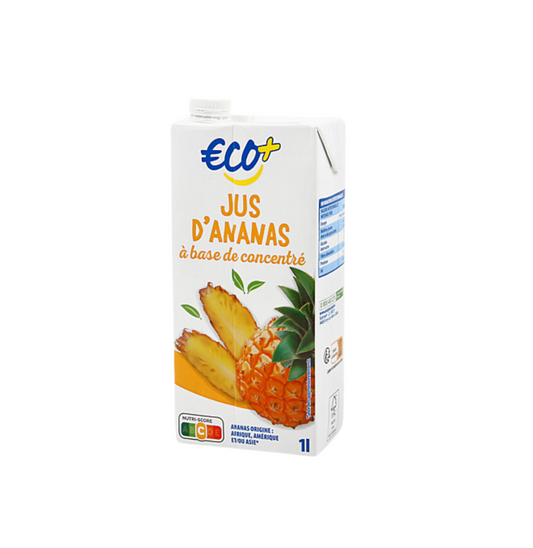 Jus d'ananas Eco + Brique 1L