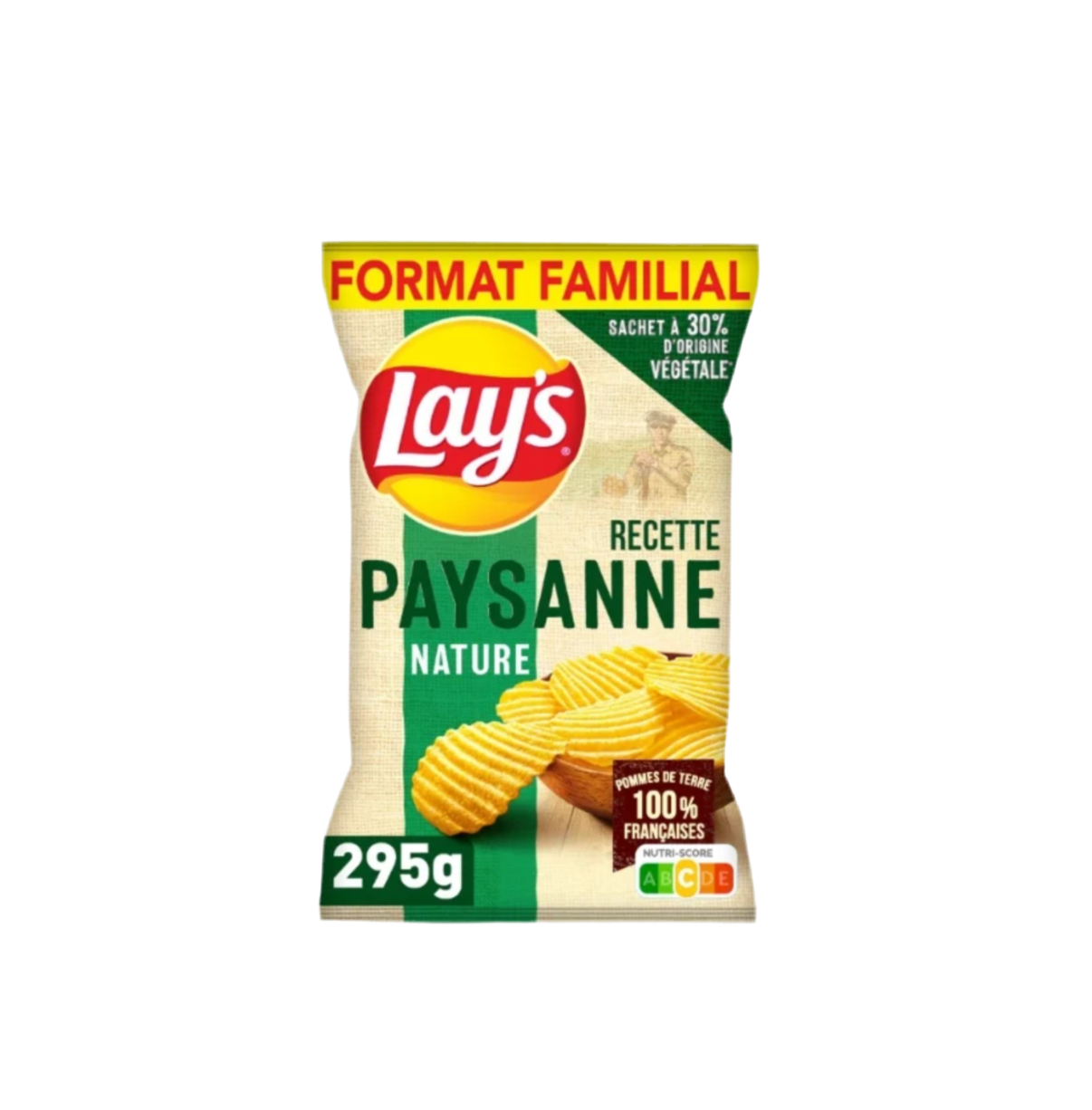 Chips Paysanne Nature LAY'S Sel Format Familial - 295g