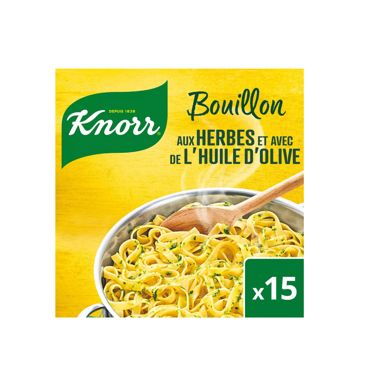 Bouillon herbe Knorr Huile d'olive puget x15 150g