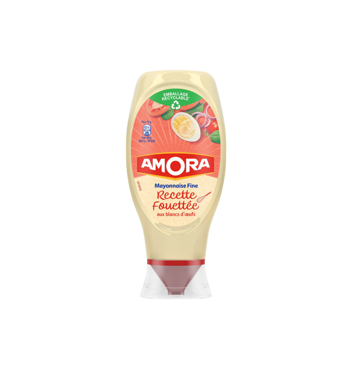 Mayonnaise Amora Recette fouettée 230g